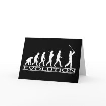 Evolution - Man - Golf Greeting Card