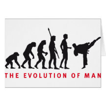 evolution martial arts grußkarten
