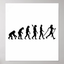 Evolution Nordic Walking Print