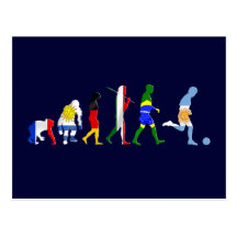 Evolution of Argentinian soccer Argentina futbol Post Cards
