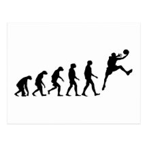 Evolution of Basketball Postcard