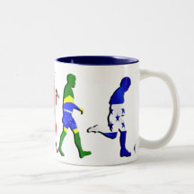 Evolution of Honduran football Honduras flag art Mugs