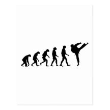 Evolution of Karate Post Card