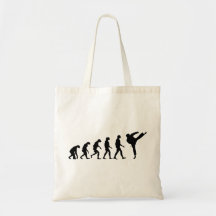 Evolution of Karate Tote Bags