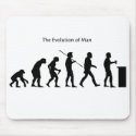 Evolution of Man comedy mousepad