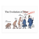 Evolution of Man postcard