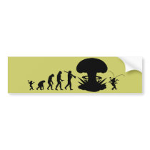 Evolution of Man - Rise of the Cockroach Bumper Sticker
