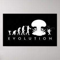 Evolution of Man - Rise of the Cockroach Print