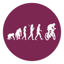Evolution of mountain biking sticker