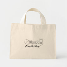 Evolution of Music Canvas Bag