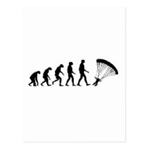 Evolution of Parachuting Post Card