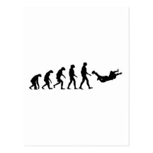 Evolution of Skydiving Postcard