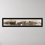 Evolution of Trains Photo 1913 posters