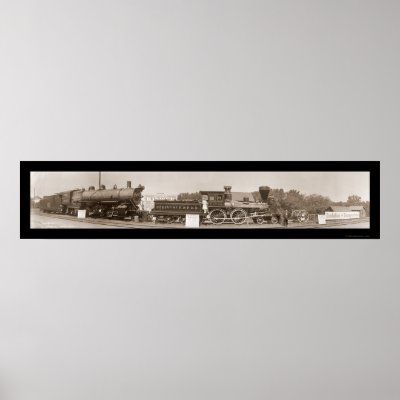 Evolution of Trains Photo 1913 Print by lc_panoramicphotos
