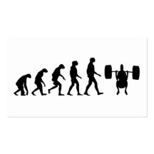 Evolution of Weightlifting Business Card