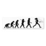 Evolution of Woman Light Bumper Sticker