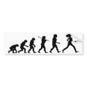Evolution of Woman Light Bumper Sticker bumper stickers