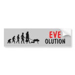 Evolution of women bumper stickers