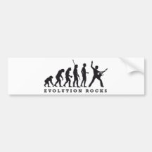 evolution rocks auto aufkleber