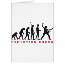evolution rocks grußkarte