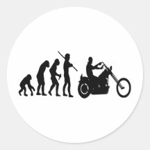 Evolution Round Stickers