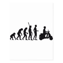 evolution scooter postkarten