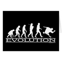 Evolution - Skateboarding - Male Greeting Cards