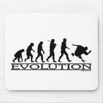 Evolution - Skateboarding - Male Mouse Pad