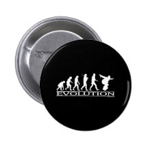 Evolution - Snowboarding Pinback Button