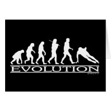 Evolution - Speed Skating Greeting Card