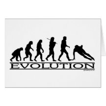 Evolution - Speed Skating Greeting Card