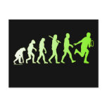 Evolution Tennis Humourous Tennis Tshirt postcards