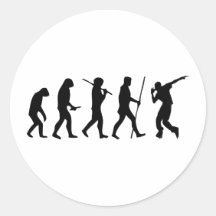 EVOLUTION TO STREET DANCER ROUND STICKERS