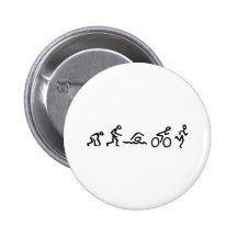 Evolution Tri Pinback Button