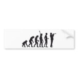 evolution trumpet player bumper stickers