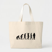 Evolution Vampire Tote Bags