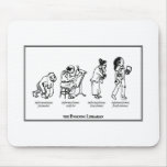 Evolving librarian mouse pad. mousepads