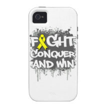 Ewing Sarcoma  Fight Conquer and Win Vibe iPhone 4 Cover