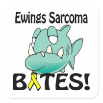 Ewings Sarcoma BITES Square Sticker