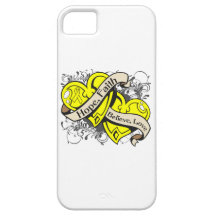 Ewings Sarcoma Hope Faith Dual Hearts iPhone 5 Cases