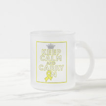 Ewings Sarcoma Keep Calm and Carry ON Mugs