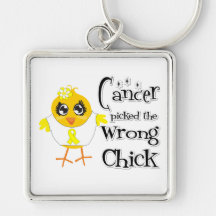Ewings Sarcoma Picked The Wrong Chick Keychains
