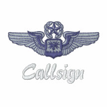 EWO Wings W/F-4G and Call Sign (Dark Polo)