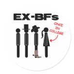 EX-BFs, Once in College stickers