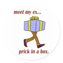 Ex Boyfriend Gear Round Sticker