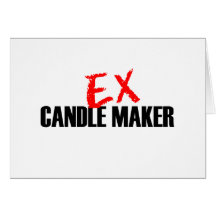EX CANDLE MAKER LIGHT GREETING CARD