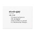 EX-EX-GAY postcards