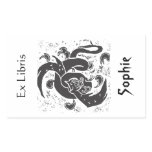 Ex Libris Black Dragon Rectangular Sticker