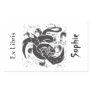 Ex Libris Black Dragon Rectangular Sticker