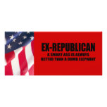 Ex-Republican - Smart ass rack cards